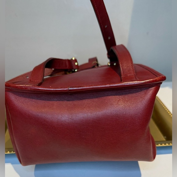 Coach Vintage Daypack Red Leather Gold Hardware 1996 9960 - Picture 4 of 7